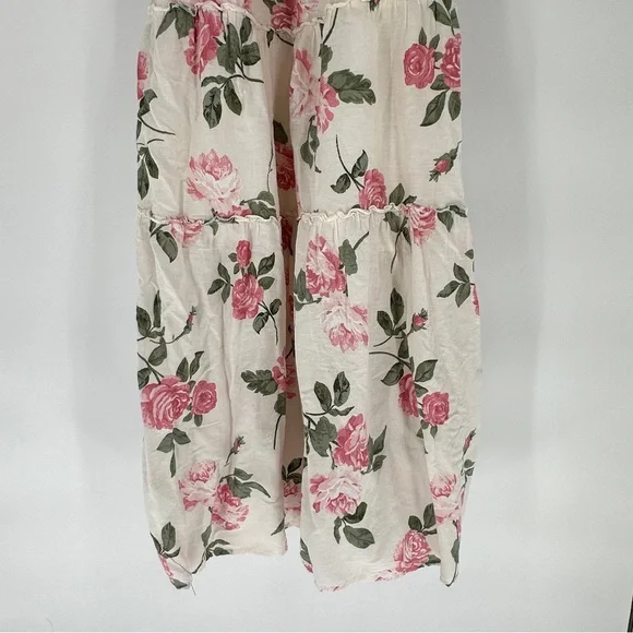 Old Navy Floral Maxi Dress - Cream and Pink - Picture 11 of 12